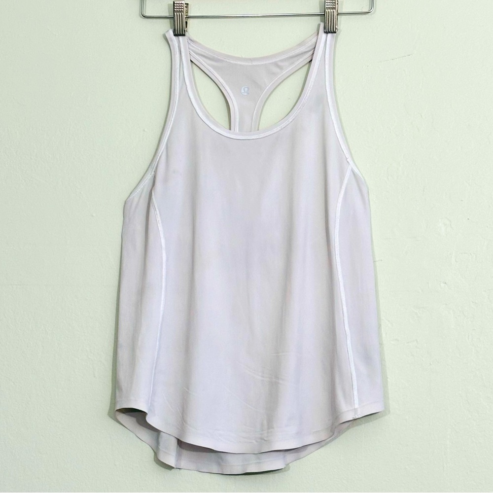 lululemon gray yogi racer back tank S